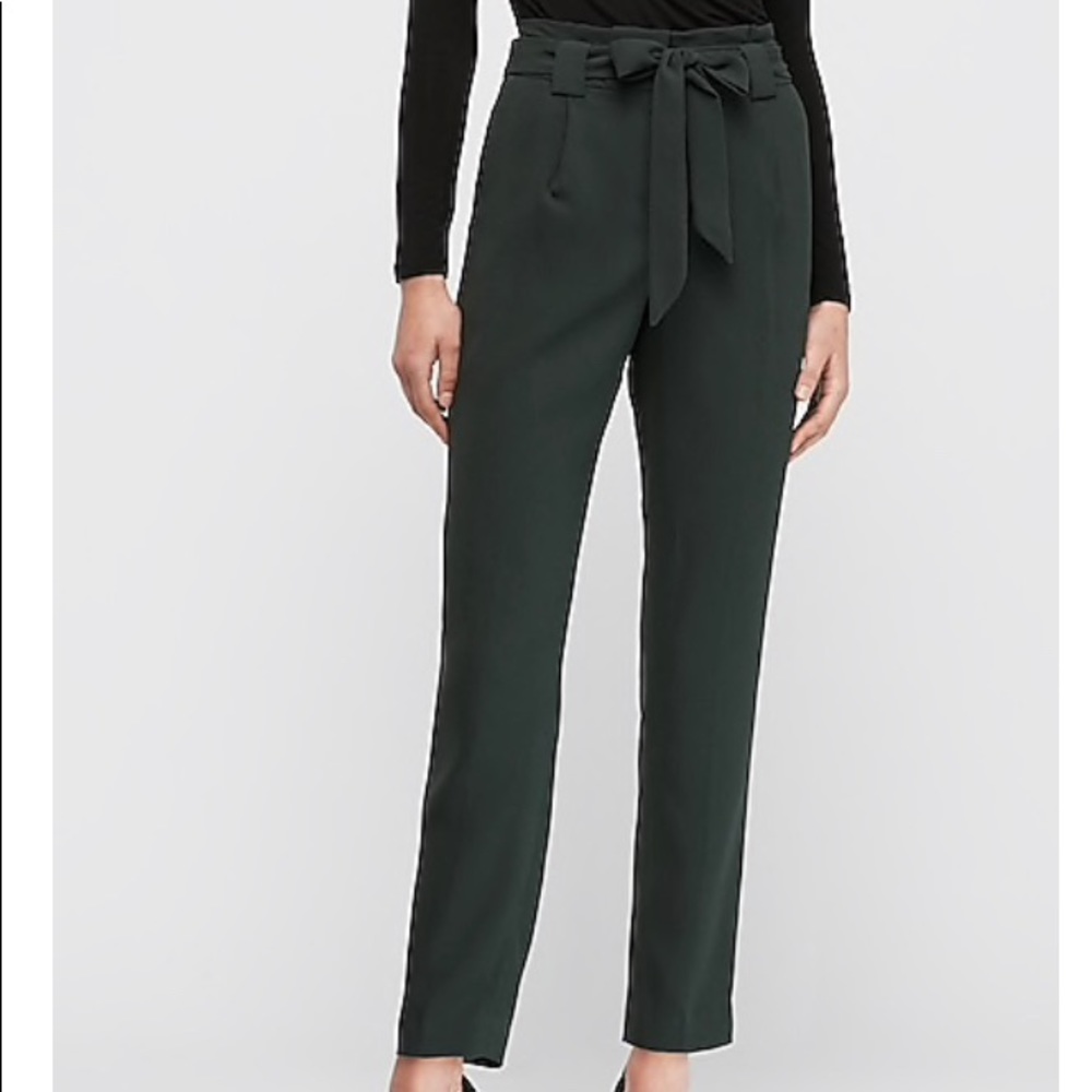 High waisted paperbag pants - NWT